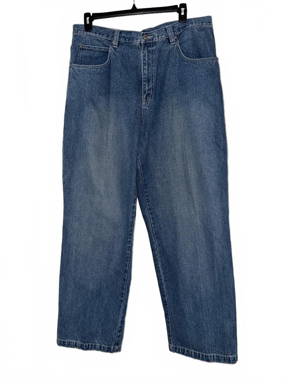 Rocawear Men’s 40x34 Baggy Carpenter Jeans Y2K Hip Hop Utility Denim